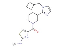 4-({3-[1-(cyclobutylmethyl)-1H-imidazol-2-yl]piperidin-1-yl}carbonyl)-N-methyl-1,3-thiazol-2-amine