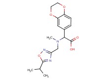 2,3-dihydro-1,4-benzodioxin-6-yl[[(5-isopropyl-1,2,4-oxadiazol-3-yl)methyl](methyl)amino]acetic acid