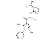 N-[(4-isopropyl-4H-1,2,4-triazol-3-yl)methyl]-N,2,5-trimethyl-1-phenyl-1H-pyrrole-3-carboxamide