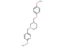 2-methoxy-5-({3-[(4-methoxyphenoxy)methyl]piperidin-1-yl}methyl)pyridine