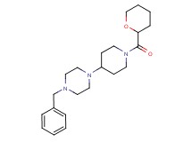 1-benzyl-4-[1-(tetrahydro-2H-pyran-2-ylcarbonyl)piperidin-4-yl]piperazine