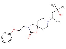 8-(3-hydroxy-1,3-dimethylbutyl)-3-(2-phenoxyethyl)-1-oxa-3,8-diazaspiro[4.5]decan-2-one