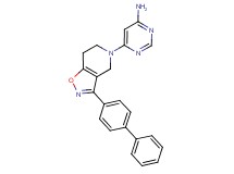 6-(3-biphenyl-4-yl-6,7-dihydroisoxazolo[4,5-c]pyridin-5(4H)-yl)pyrimidin-4-amine