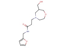 N-(2-furylmethyl)-3-[6-(hydroxymethyl)-1,4-oxazepan-4-yl]propanamide