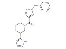 1-[(1-benzyl-1H-pyrazol-4-yl)carbonyl]-3-(1H-pyrazol-5-yl)piperidine