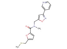 N-methyl-5-[(methylthio)methyl]-N-{[3-(3-pyridinyl)-5-isoxazolyl]methyl}-2-furamide