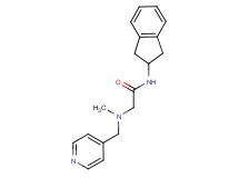 N~1~-(2,3-dihydro-1H-inden-2-yl)-N~2~-methyl-N~2~-(pyridin-4-ylmethyl)glycinamide