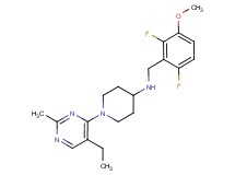 N-(2,6-difluoro-3-methoxybenzyl)-1-(5-ethyl-2-methylpyrimidin-4-yl)piperidin-4-amine