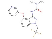 N,N-dimethyl-N'-[4-(pyridin-3-yloxy)-1-(2,2,2-trifluoroethyl)-1H-indazol-3-yl]urea