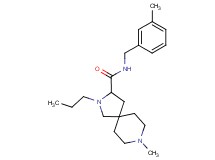 8-methyl-N-(3-methylbenzyl)-2-propyl-2,8-diazaspiro[4.5]decane-3-carboxamide