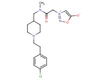 3-{2-[({1-[2-(4-chlorophenyl)ethyl]-4-piperidinyl}methyl)(methyl)amino]-2-oxoethyl}-1,2,3-oxadiazol-3-ium-5-olate