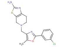 5-{[2-(3-chlorophenyl)-5-methyl-1,3-oxazol-4-yl]methyl}-4,5,6,7-tetrahydro[1,3]thiazolo[5,4-c]pyridin-2-amine
