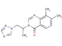 7,8-dimethyl-3-[1-methyl-2-(1H-1,2,4-triazol-1-yl)ethyl]quinazolin-4(3H)-one