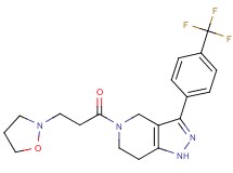 5-[3-(2-isoxazolidinyl)propanoyl]-3-[4-(trifluoromethyl)phenyl]-4,5,6,7-tetrahydro-1H-pyrazolo[4,3-c]pyridine