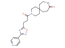 3-[3-(3-pyridin-4-yl-1,2,4-oxadiazol-5-yl)propanoyl]-3,9-diazaspiro[5.6]dodecan-10-one