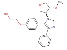 2-(4-{1-[(3S*,4R*)-4-methoxytetrahydrofuran-3-yl]-4-phenyl-1H-imidazol-5-yl}phenoxy)ethanol