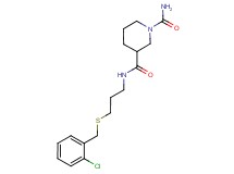N~3~-{3-[(2-chlorobenzyl)thio]propyl}-1,3-piperidinedicarboxamide