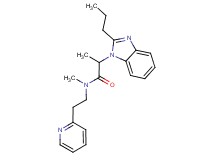 N-methyl-2-(2-propyl-1H-benzimidazol-1-yl)-N-(2-pyridin-2-ylethyl)propanamide