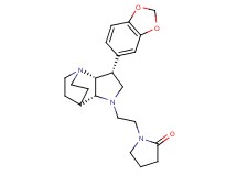 1-{2-[(3R*,3aR*,7aR*)-3-(1,3-benzodioxol-5-yl)hexahydro-4,7-ethanopyrrolo[3,2-b]pyridin-1(2H)-yl]ethyl}pyrrolidin-2-one