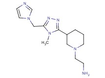 (2-{3-[5-(1H-imidazol-1-ylmethyl)-4-methyl-4H-1,2,4-triazol-3-yl]piperidin-1-yl}ethyl)amine