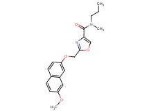 2-{[(7-methoxy-2-naphthyl)oxy]methyl}-N-methyl-N-propyl-1,3-oxazole-4-carboxamide