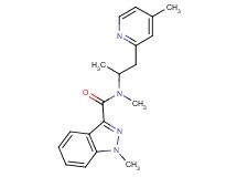 N,1-dimethyl-N-[1-methyl-2-(4-methylpyridin-2-yl)ethyl]-1H-indazole-3-carboxamide