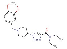 1-[1-(3,4-dimethoxybenzyl)-4-piperidinyl]-N,N-diethyl-1H-1,2,3-triazole-4-carboxamide