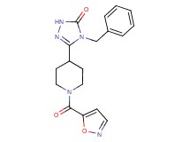4-benzyl-5-[1-(5-isoxazolylcarbonyl)-4-piperidinyl]-2,4-dihydro-3H-1,2,4-triazol-3-one
