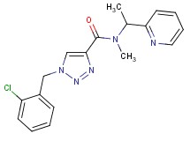 1-(2-chlorobenzyl)-N-methyl-N-[1-(2-pyridinyl)ethyl]-1H-1,2,3-triazole-4-carboxamide