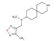 N-methyl-N-[(4-methyl-1,2,5-oxadiazol-3-yl)methyl]-3-azaspiro[5.5]undecan-9-amine