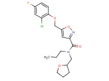 5-[(2-chloro-4-fluorophenoxy)methyl]-N-propyl-N-(tetrahydro-2-furanylmethyl)-3-isoxazolecarboxamide