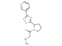 N-methyl-2-oxo-2-[2-(3-pyridin-3-yl-1,2,4-oxadiazol-5-yl)pyrrolidin-1-yl]ethanamine