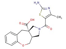 (3aS*,10aS*)-2-[(2-amino-4-methyl-1,3-thiazol-5-yl)carbonyl]-2,3,3a,4-tetrahydro-1H-[1]benzoxepino[3,4-c]pyrrole-10a(10H)-carboxylic acid