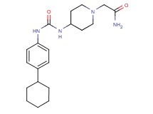 2-[4-({[(4-cyclohexylphenyl)amino]carbonyl}amino)piperidin-1-yl]acetamide