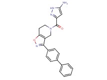 3-[(3-biphenyl-4-yl-6,7-dihydroisoxazolo[4,5-c]pyridin-5(4H)-yl)carbonyl]-1H-pyrazol-5-amine
