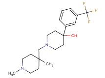 1-[(1,4-dimethyl-4-piperidinyl)methyl]-4-[3-(trifluoromethyl)phenyl]-4-piperidinol