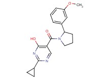 2-cyclopropyl-5-{[2-(3-methoxyphenyl)pyrrolidin-1-yl]carbonyl}pyrimidin-4-ol