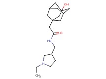 N-[(1-ethylpyrrolidin-3-yl)methyl]-2-(3-hydroxy-1-adamantyl)acetamide