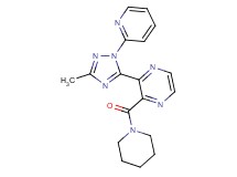 2-(3-methyl-1-pyridin-2-yl-1H-1,2,4-triazol-5-yl)-3-(piperidin-1-ylcarbonyl)pyrazine