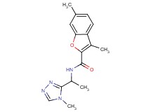 3,6-dimethyl-N-[1-(4-methyl-4H-1,2,4-triazol-3-yl)ethyl]-1-benzofuran-2-carboxamide