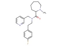 N-[2-(4-fluorophenyl)ethyl]-1-methyl-N-(3-pyridinylmethyl)-2-azepanecarboxamide