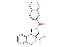 (3aR*,9bR*)-2-(quinolin-7-ylcarbonyl)-1,2,3,9b-tetrahydrochromeno[3,4-c]pyrrole-3a(4H)-carboxylic acid
