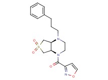 rel-(4aS,7aR)-1-(3-isoxazolylcarbonyl)-4-(3-phenylpropyl)octahydrothieno[3,4-b]pyrazine 6,6-dioxide hydrochloride