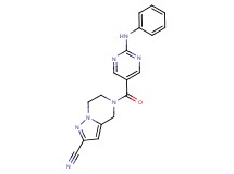 5-[(2-anilinopyrimidin-5-yl)carbonyl]-4,5,6,7-tetrahydropyrazolo[1,5-a]pyrazine-2-carbonitrile