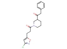 1-{1-[3-(3-chloro-5-isoxazolyl)propanoyl]-3-piperidinyl}-2-phenylethanone