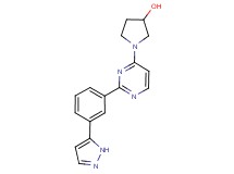 1-{2-[3-(1H-pyrazol-5-yl)phenyl]pyrimidin-4-yl}pyrrolidin-3-ol