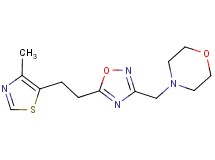 4-({5-[2-(4-methyl-1,3-thiazol-5-yl)ethyl]-1,2,4-oxadiazol-3-yl}methyl)morpholine