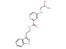 4-[(2-hydroxypropyl)amino]-N-[2-(1H-indol-3-yl)ethyl]-2-pyridinecarboxamide