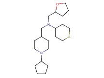 N-[(1-cyclopentyl-4-piperidinyl)methyl]-N-(tetrahydro-2-furanylmethyl)tetrahydro-2H-thiopyran-4-amine
