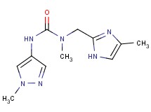 N-methyl-N-[(4-methyl-1H-imidazol-2-yl)methyl]-N'-(1-methyl-1H-pyrazol-4-yl)urea
